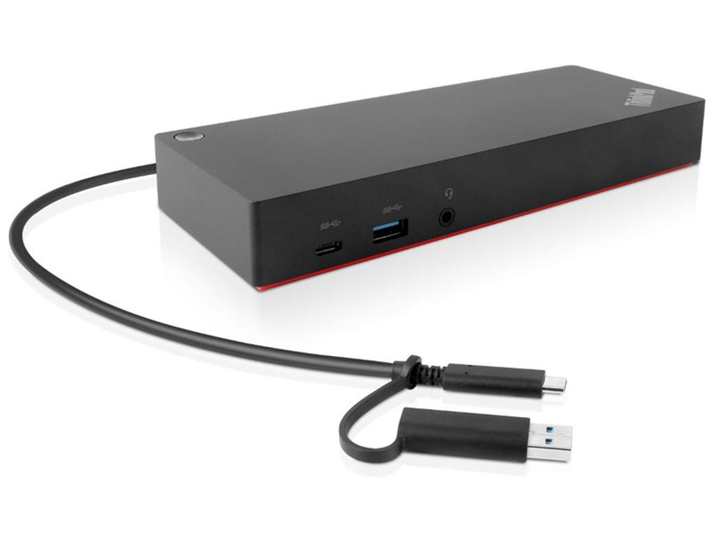 Lenovo 40AF0135EU dockingstation Ledningsført Sort