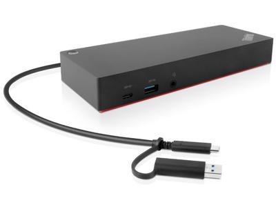 Lenovo 40AF0135EU dockingstation Ledningsført Sort
