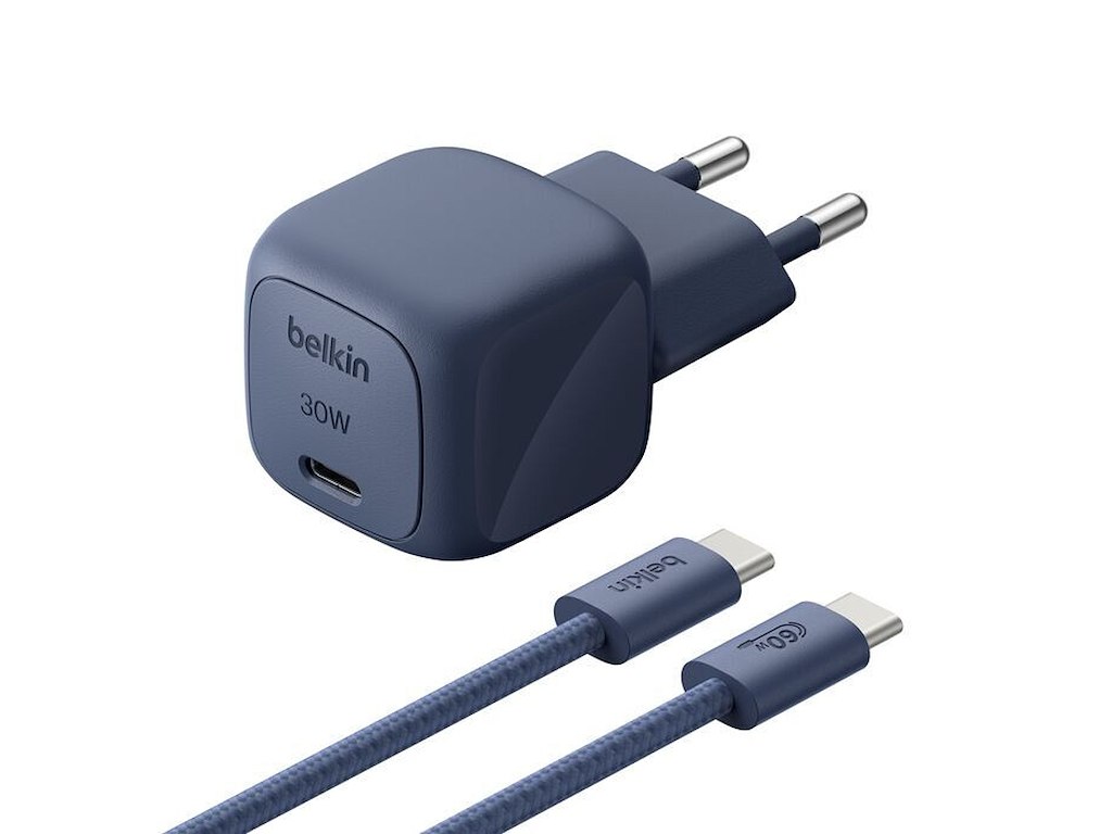 Belkin BoostCharge Laptop Blå Vekselstrøm Hurtig opladning Indendørs