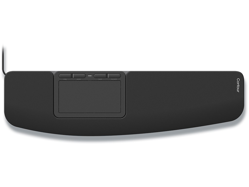 Ergonomisk mus, Touchpad, Integreret håndledsstøtte, Contour Touch Wired
