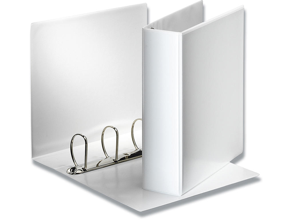 Ringbind, A4, 4 D-ringe, Ø60 mm, 8.6 cm, Hvid, Esselte Panorama