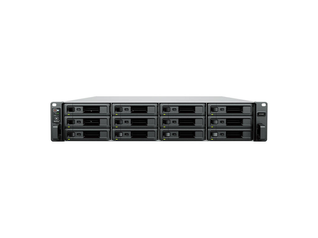 Synology UC3400 NAS & lagringsserver Stativ (2U) Intel® Xeon® D D-1541 8 GB DDR4 0 TB