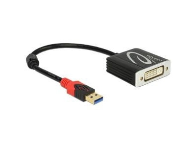 DeLOCK 62737 videokabel adapter 0,2 m DVI-I Sort