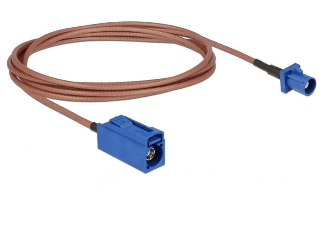 DeLOCK 89669 koaxial kabel RG-316 1,8 m FAKRA C Blå, Brun