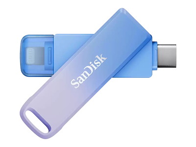 SanDisk Creator Phone Drive USB-nøgle 256 GB USB Type-C / Lightning 3.2 Gen 1 (3.1 Gen 1) Blå, Violet