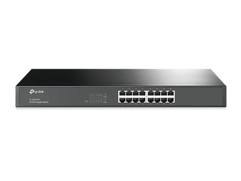 TP-Link TL-SG1016 Ikke administreret Gigabit Ethernet (10/100/1000) 1U Sort