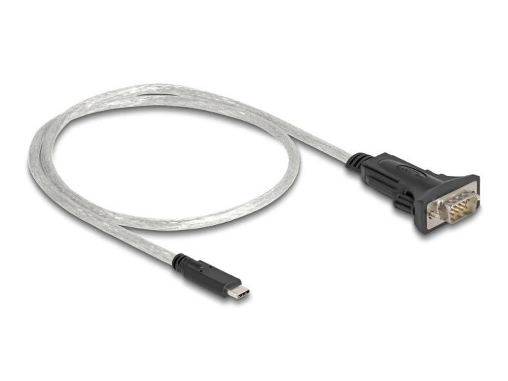 DeLOCK 64266 serielkabel Sort, Transparent 0,5 m USB C RS-422/RS-485