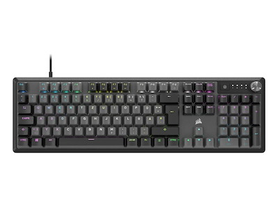 Corsair K70 CORE RGB tastatur Spil USB QWERTZ Tysk Grå