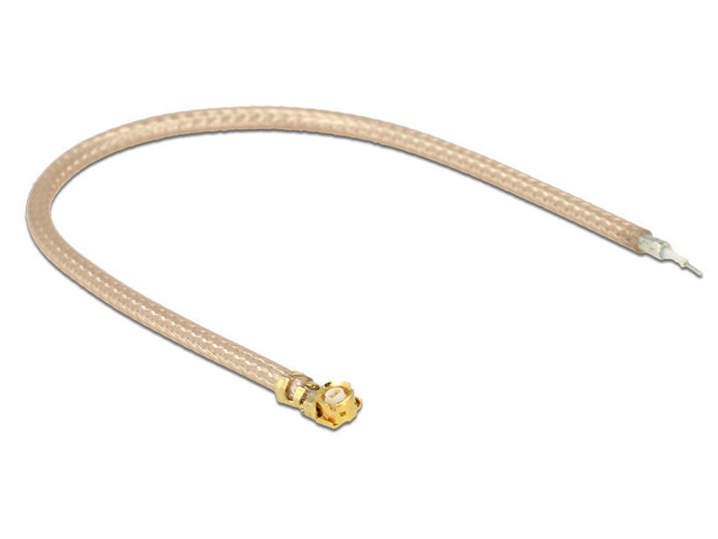 DeLOCK 0.1m MHF U.FL/RG178 koaxial kabel 0,1 m Transparent