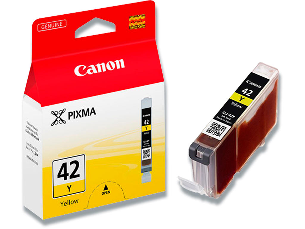 Blækpatron, 1 stk, Yellow-gul, 13 ml, Canon CLI-42Y