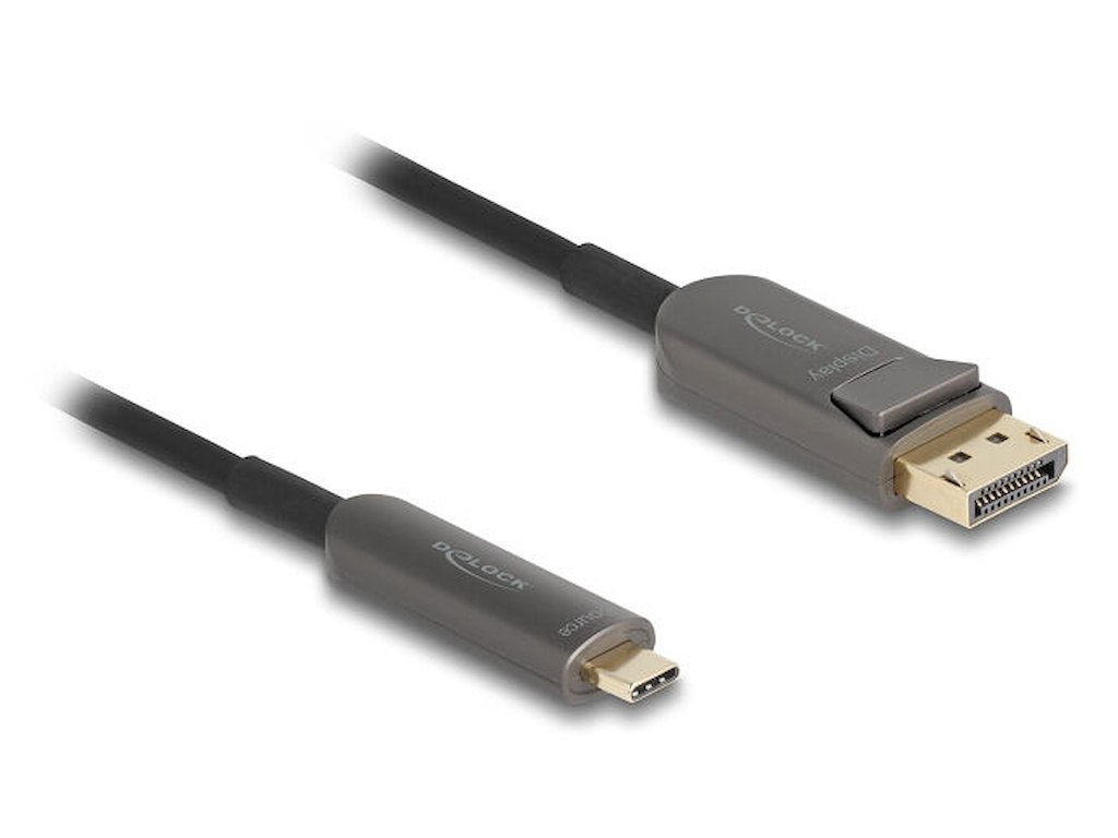 DeLOCK 81606 videokabel adapter 15 m USB Type-C DisplayPort Sort