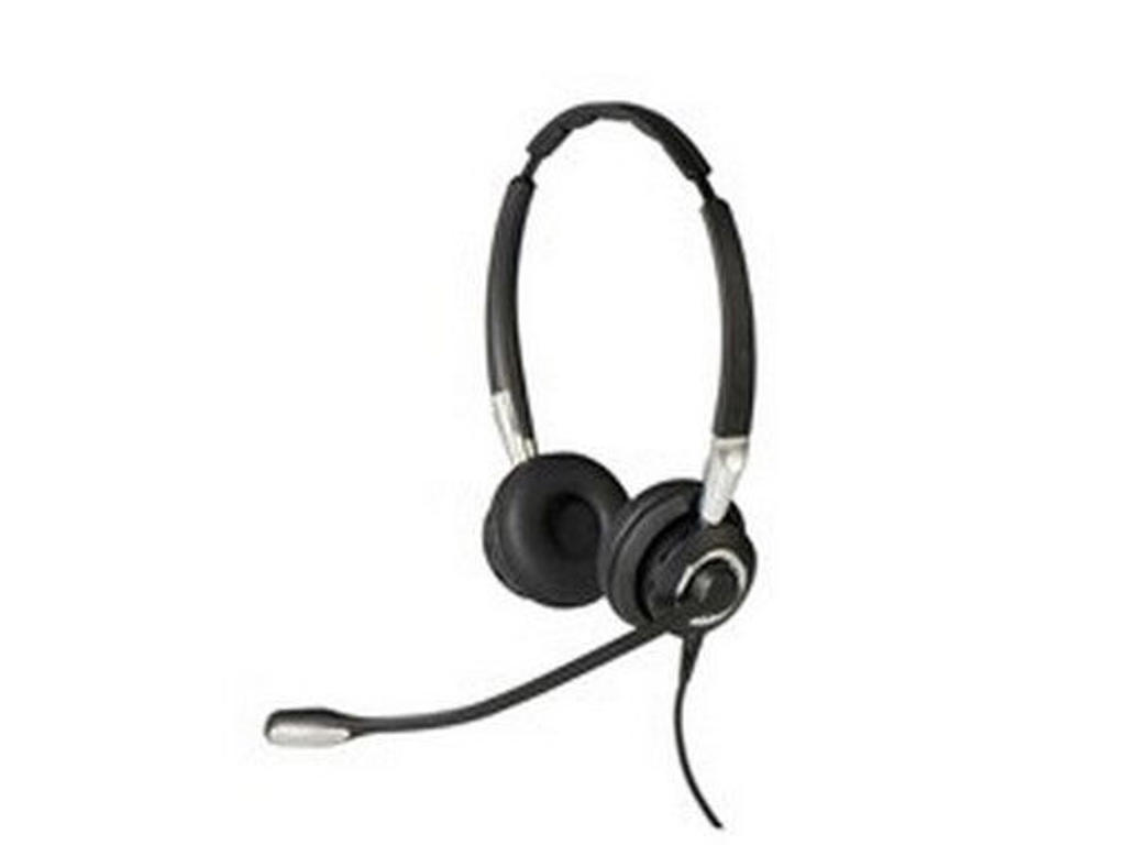 Jabra Biz 2400 II QD Duo UNC Headset Ledningsført Kontor/Callcenter Sort, Sølv