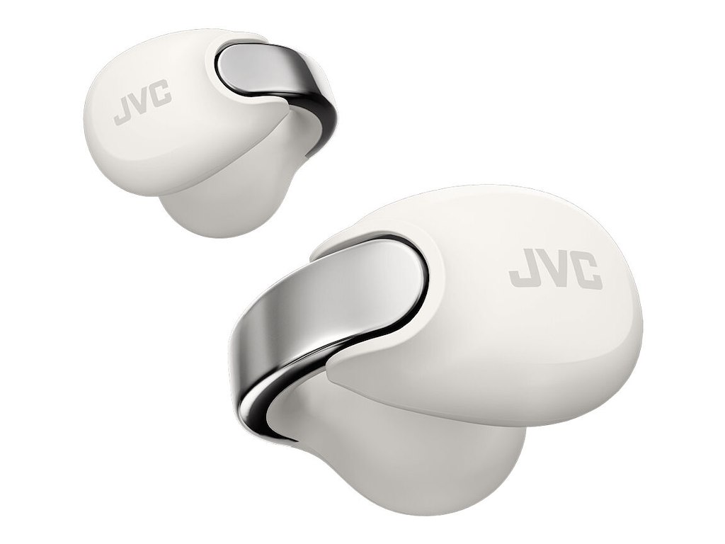 JVC HA-NP1T Headset True Wireless Stereo (TWS) Øre-clip-on Opkald/musik USB Type-C Bluetooth Sølv, Hvid