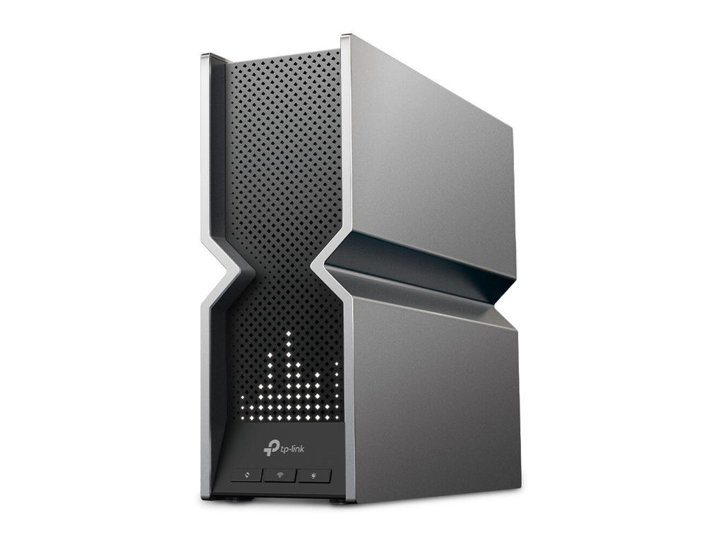 TP-Link Archer BE800 trådløs router Multi-Gigabit Ethernet Tri-band (2,4 GHz/5 GHz/6 GHz) Sort, Rustfrit stål