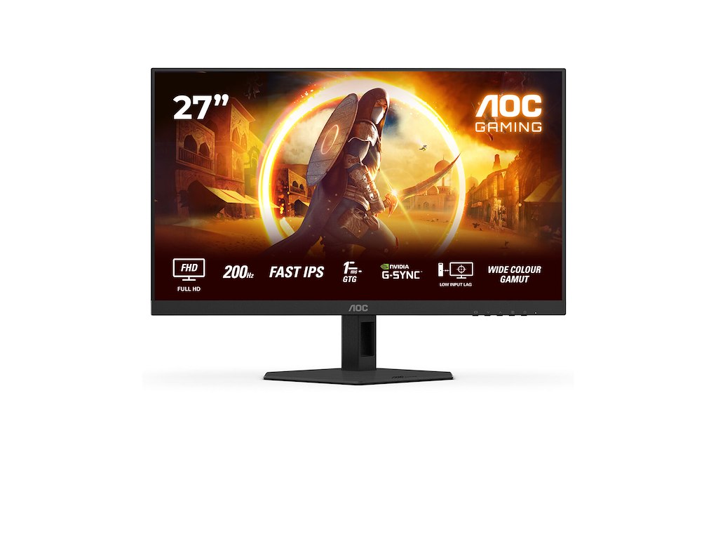 AOC G4 27G4HRE computerskærm 68,6 cm (27") 1920 x 1080 pixel Fuld HD LED Sort, Rød