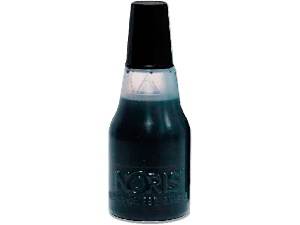 Stempelfarve, Grøn, 25 ml, Til gummistempler, Noris