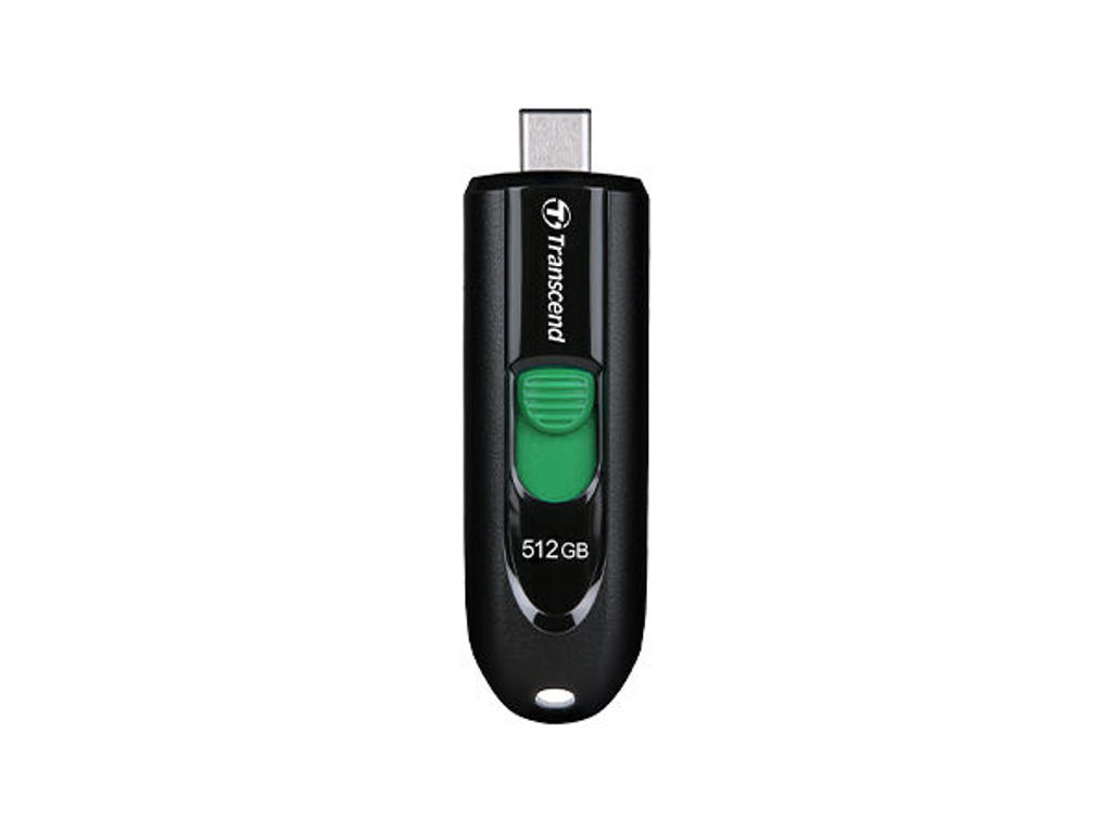 Transcend JetFlash 790 C USB-nøgle 512 GB USB Type-C 3.2 Gen 1 (3.1 Gen 1) Sort, Grøn