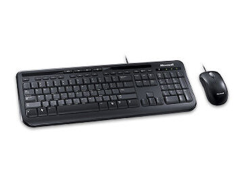 Microsoft Wired Desktop 600 tastatur Mus inkluderet Universel USB QWERTY UK engelsk Sort
