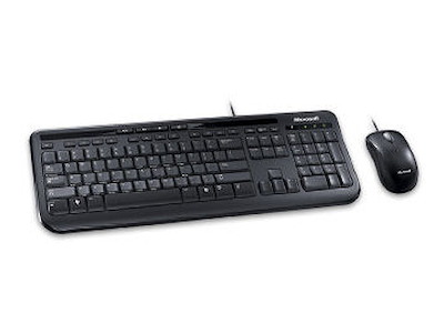 Microsoft Wired Desktop 600 tastatur Mus inkluderet Universel USB QWERTY UK engelsk Sort