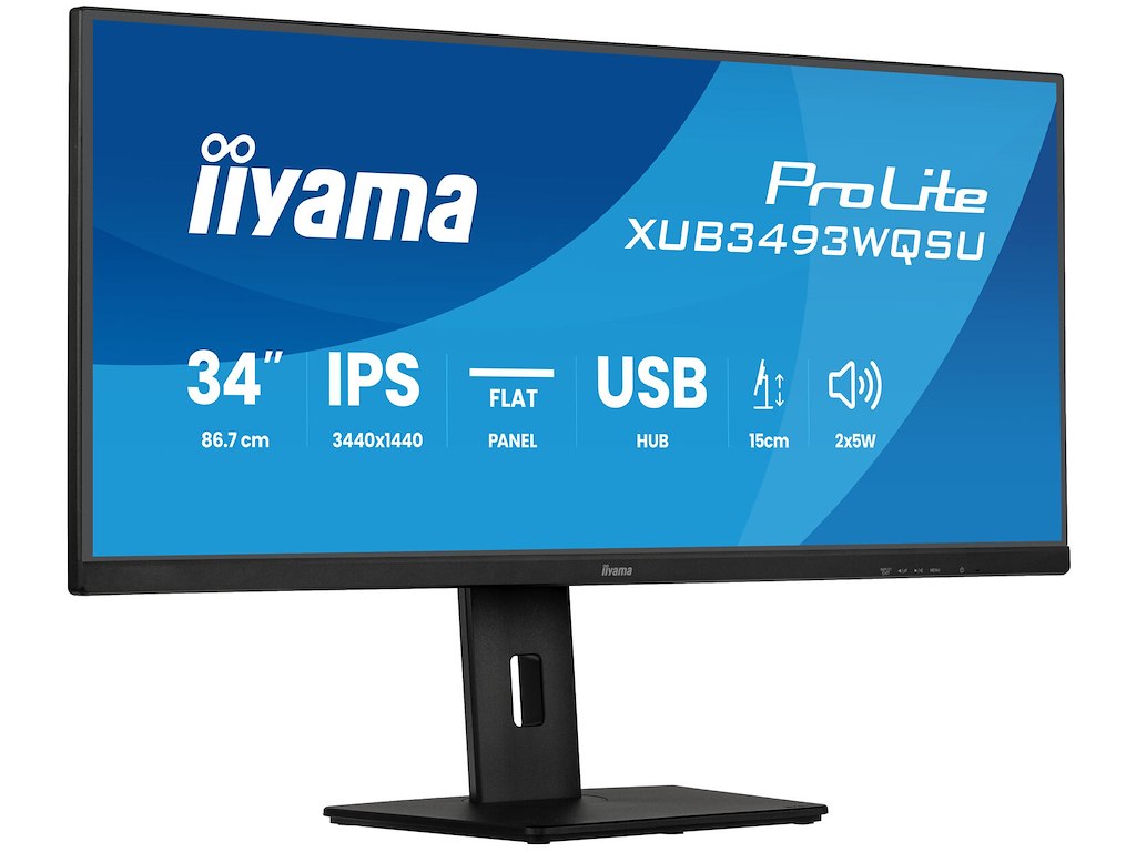 iiyama ProLite XUB3493WQSU-B6 computerskærm 86,4 cm (34") 3440 x 1440 pixel UltraWide Quad HD LED Sort