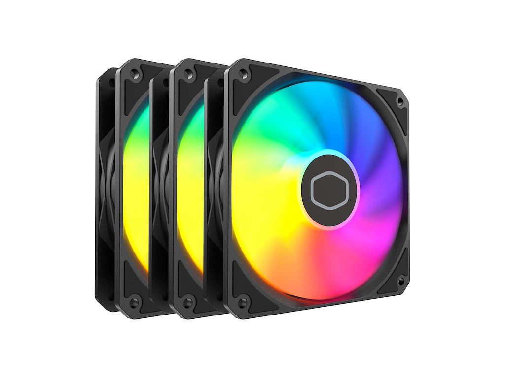 Cooler Master MasterFan MF120 Lite ARGB Computerkabinet Ventilator 12 cm Sort 3 stk