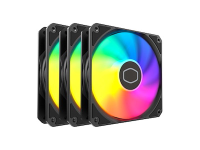 Cooler Master MasterFan MF120 Lite ARGB Computerkabinet Ventilator 12 cm Sort 3 stk