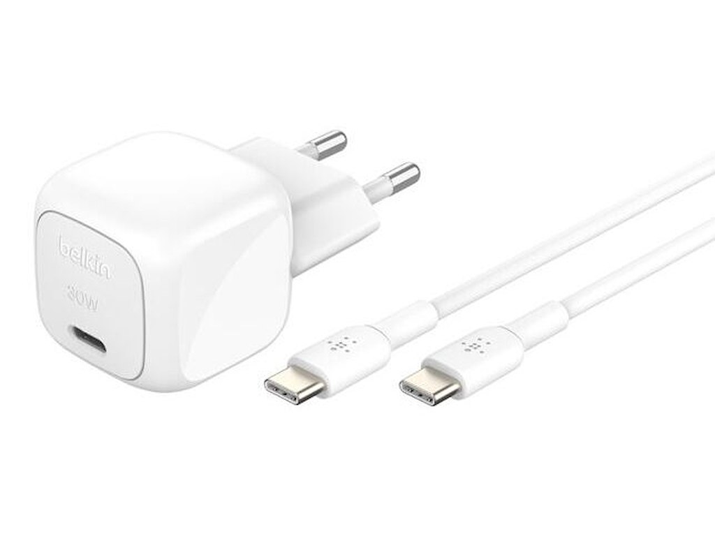 Belkin WCA008kq1MWH-B6 Laptop, Smartphone, Tablet Hvid Vekselstrøm Hurtig opladning Indendørs