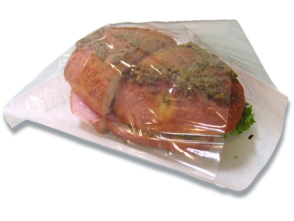 Sandwichpose hvid 200x210mm 500stk/pak 150mm rude