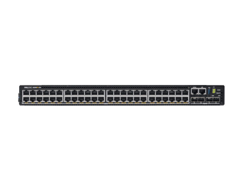 DELL N-Series N2248PX-ON Administreret L3 Gigabit Ethernet (10/100/1000) Strøm over Ethernet (PoE) 1U Sort
