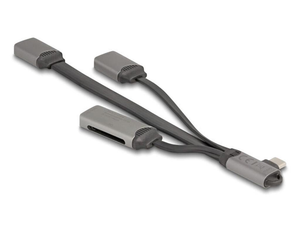 DeLOCK 64303 interface hub USB 3.2 Gen 1 (3.1 Gen 1) Type-C 5000 Mbit/s Grå