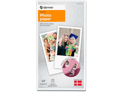 Fotopapir, Basis, 20 ark, Denver PBP-60