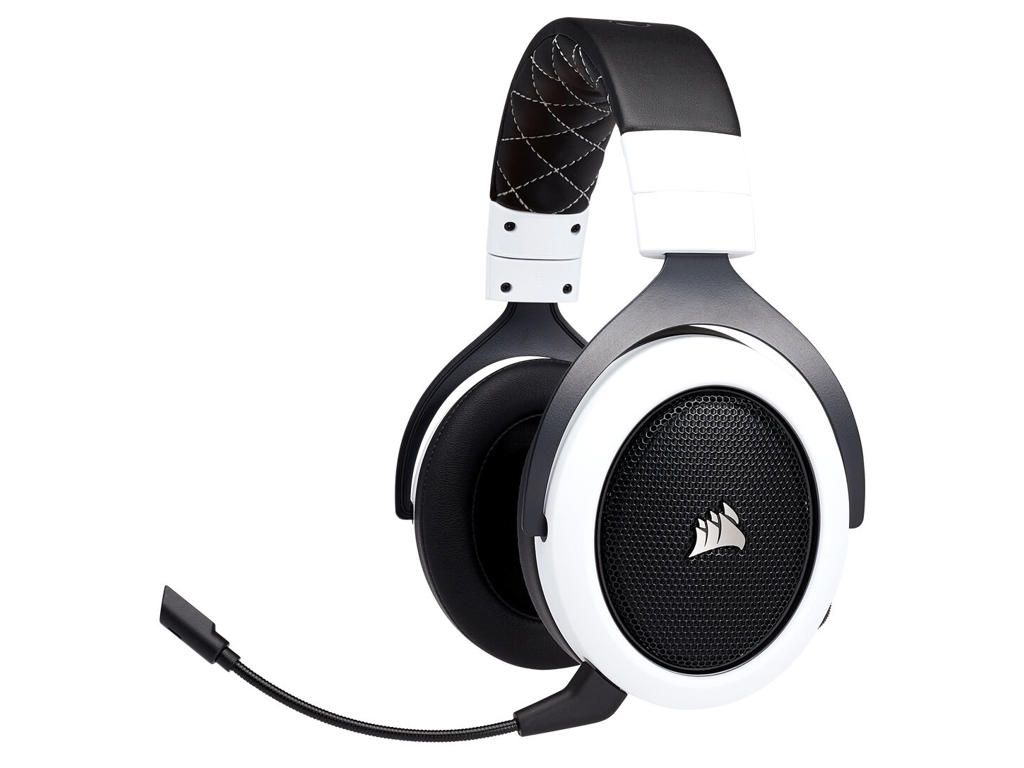 Corsair HS70 Headset Trådløs Spil Sort, Hvid