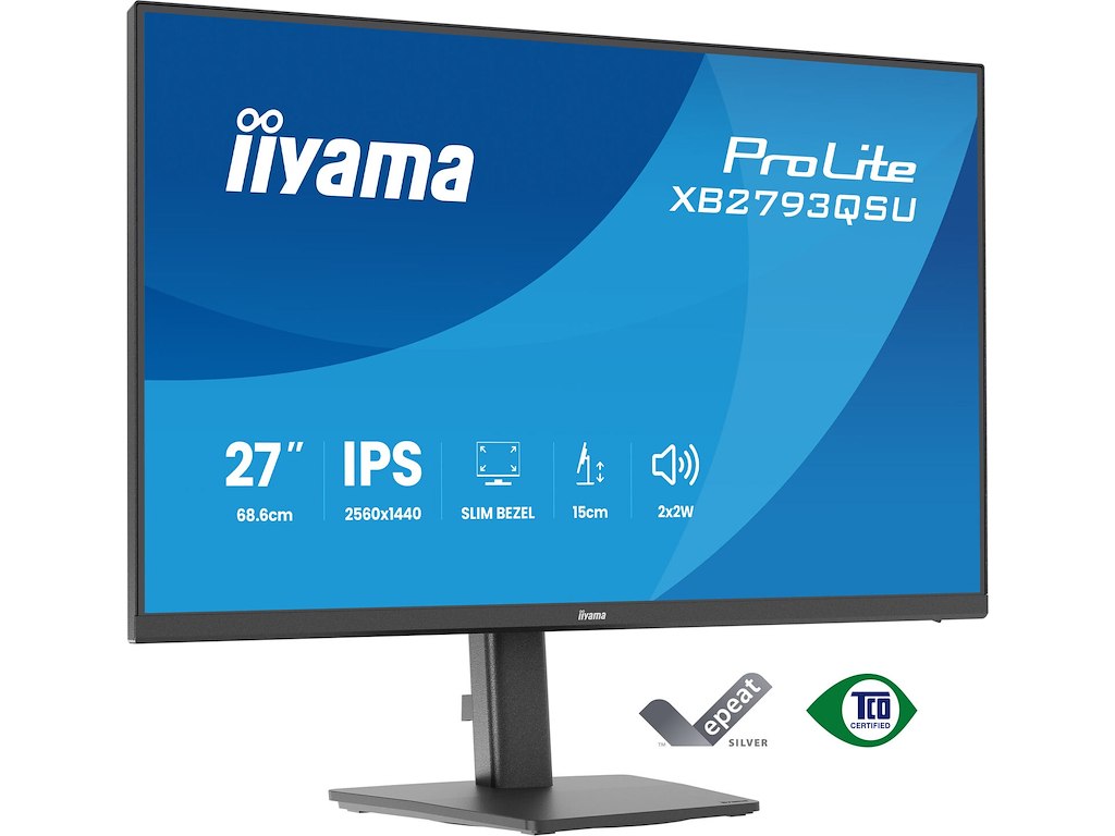 iiyama ProLite XB2793QSU-B1 computerskærm 68,6 cm (27") 2560 x 1440 pixel Quad HD LED Sort