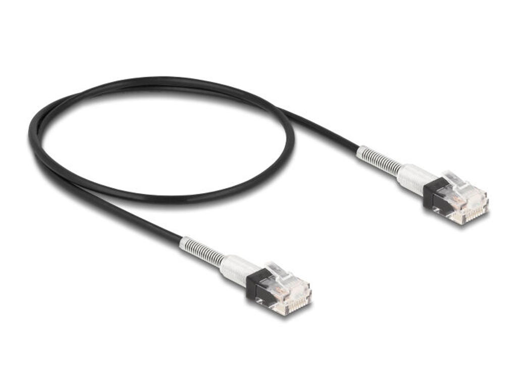 DeLOCK 80388 netværkskabel Sort 0,5 m Cat6a U/UTP (UTP)