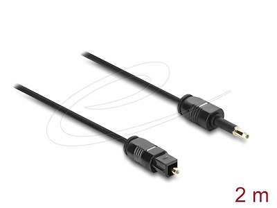DeLOCK 90920 lydkabel 2 m Toslink Mini-TOSLINK Sort