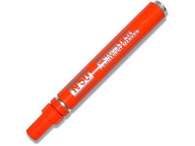 Marker, Rund spids, 2 mm, Rød, Pentel N50-BE