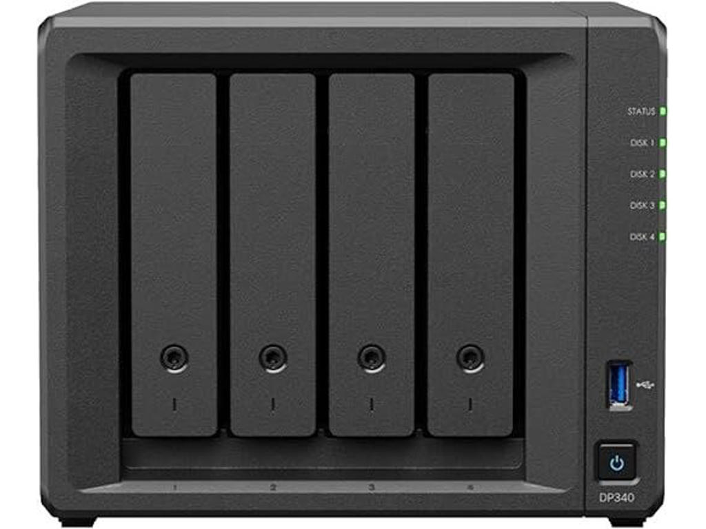 Synology DP340 NAS & lagringsserver Desktop R1600 16 GB Sort
