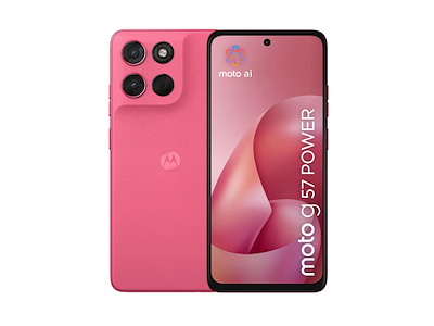 Motorola moto g57 power 17,1 cm (6.72") Dual SIM Android 16.0 5G USB Type-C 12 GB 256 GB 7000 mAh Lyserød