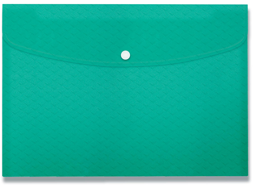 Kuvertmappe, Lysegrøn, A4, Trykknap, Esselte Colour'Breeze 