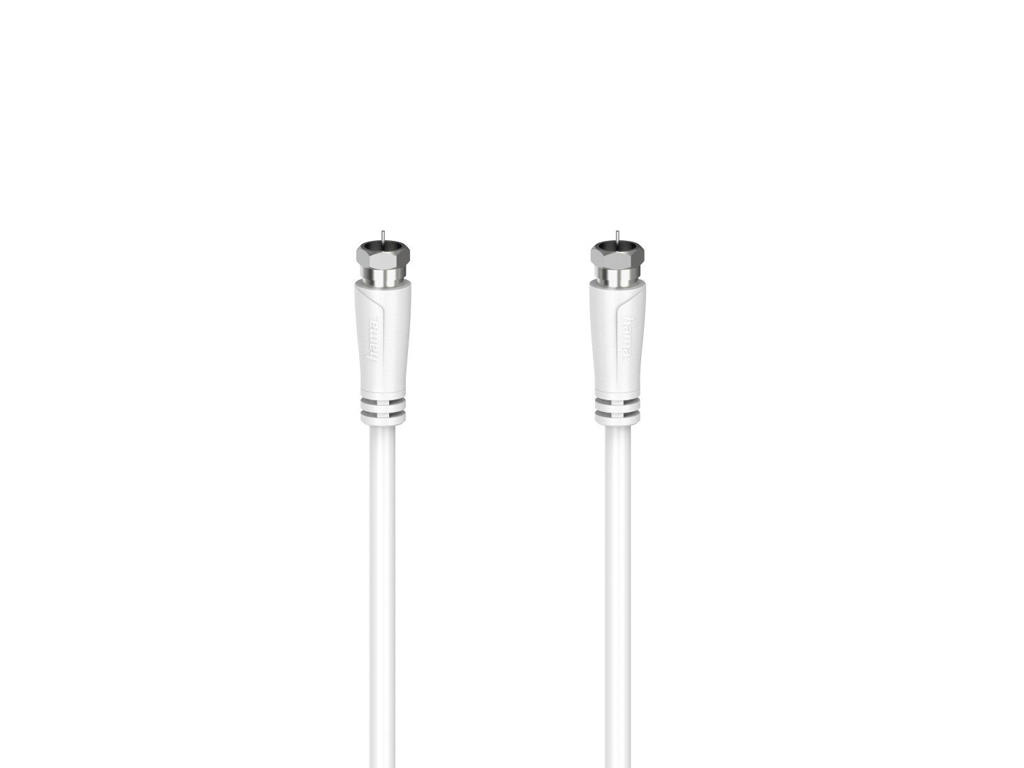 Hama 00205063 koaxial kabel 1,5 m F Hvid