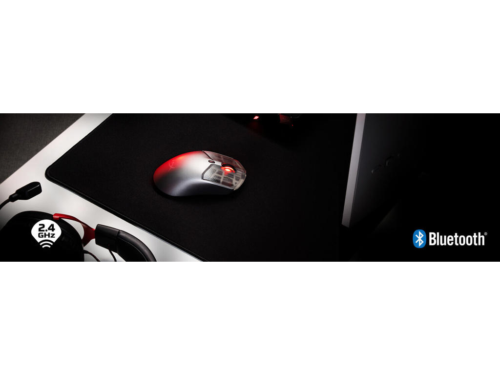 HyperX Pulsefire Haste 2 S Silver Wireless Gaming Mouse