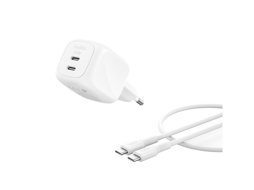 Belkin WCH019kq1MWH-B6 Universel Hvid Vekselstrøm Hurtig opladning Indendørs