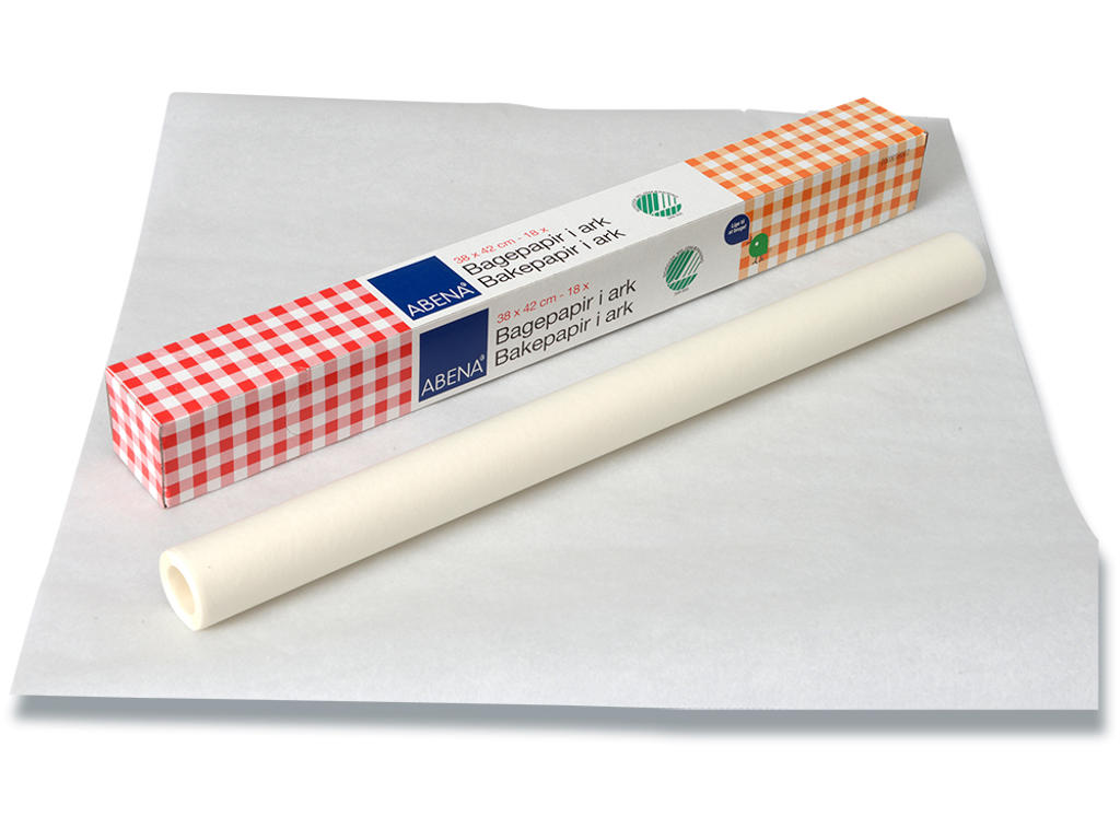 Bagepapir, Bleget, 42x38 cm, 18 ark, Abena