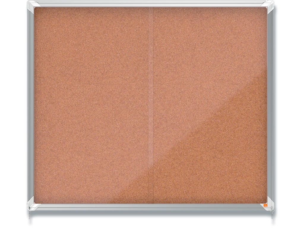 Opslagsskab, 15xA4, Kork, Skydelåge, Indendørs brug, Nobo Premium Plus