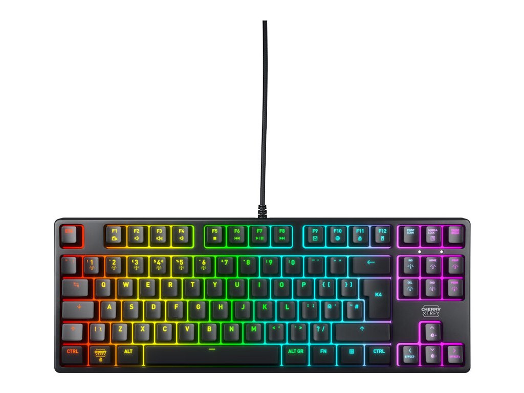 CHERRY K4V2 TKL tastatur Spil USB QWERTY UK engelsk Sort