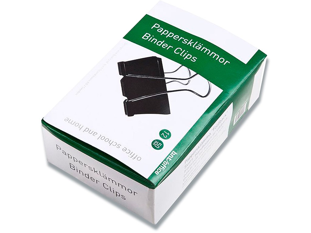 Klemme, Foldback, 50 mm, 12 stk, BNT Office 