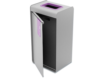 Affaldsspand, 55 liter, Grå-Lilla, Plast-Flasker, Durable DURASORT