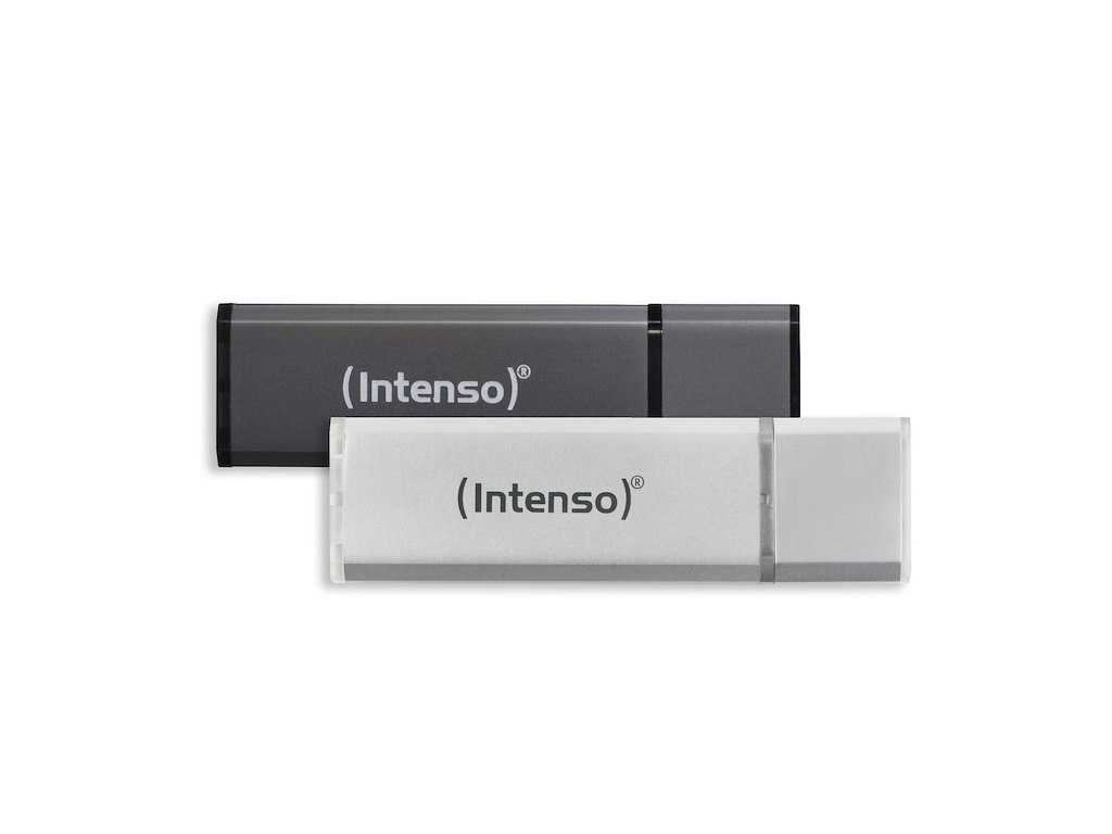Intenso AluLine USB Drive 32GB Doppelpack 2x32GB - 32 GB USB-nøgle USB Type-A 2.0 Anthracit, Sølv