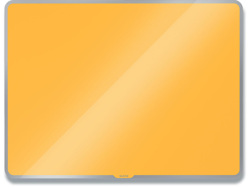 Whiteboard tavle, Varm gul, Glasemaljeret, 80x60 cm, Leitz Cosy 