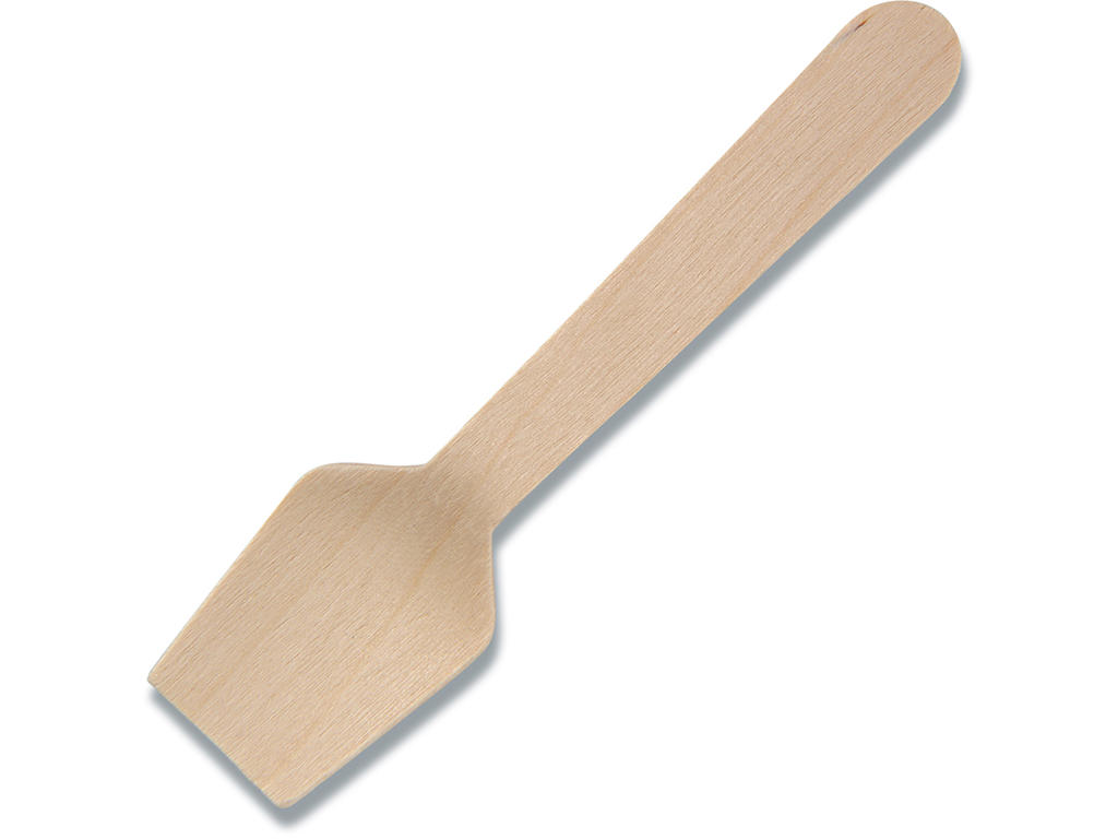 Isspade, Engangs, Birketræ, 9.5 cm, 2000 stk, Gastro 